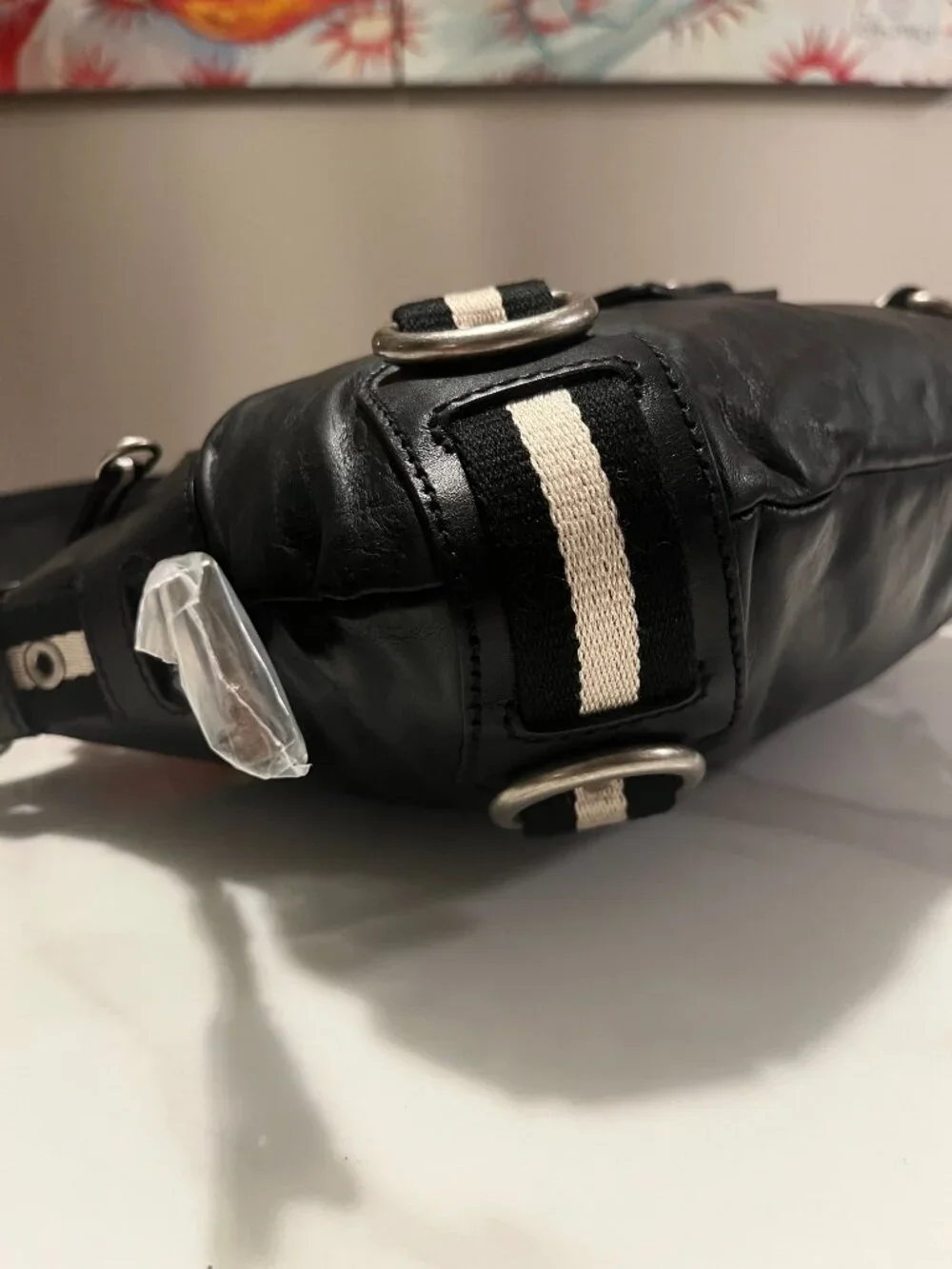 Bally Black Leather Hobo Shoulder Bag + Dust Bag - Picture 12 of 15